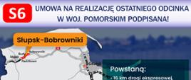 Droga ekspresowa S6 od Słupska do Bobrownika - infografika