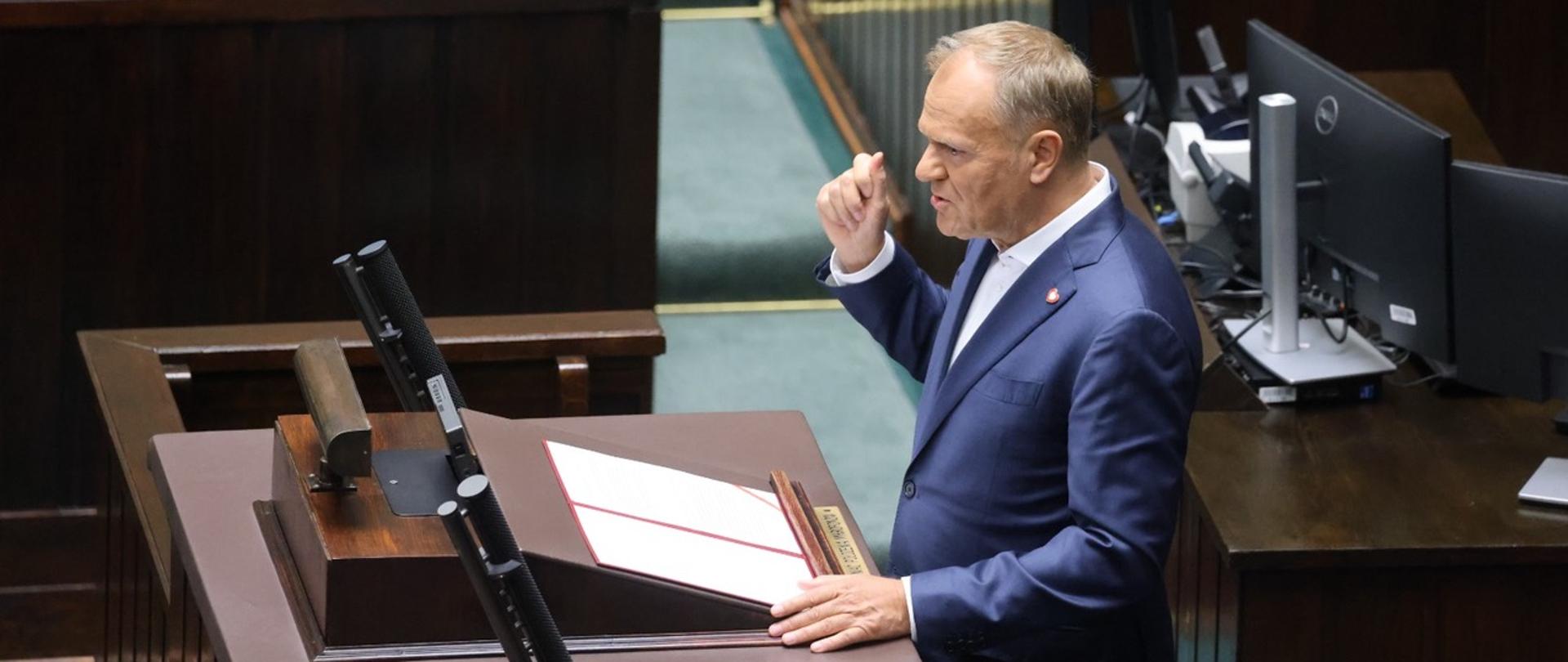 PM Tusk in Parliament