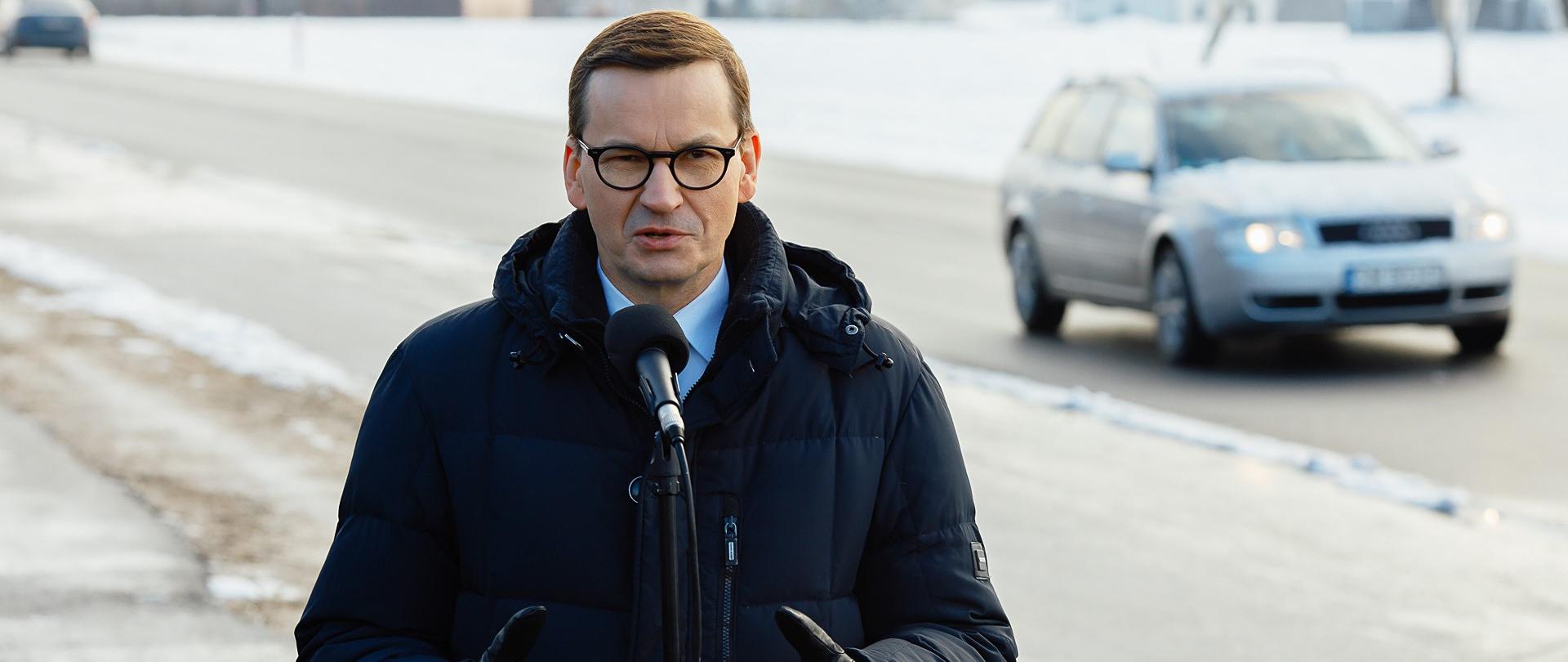 Prime minister Mateusz Morawiecki visited the Pszczyna county, where the No. 933 regional road has recently been made available to drivers.
