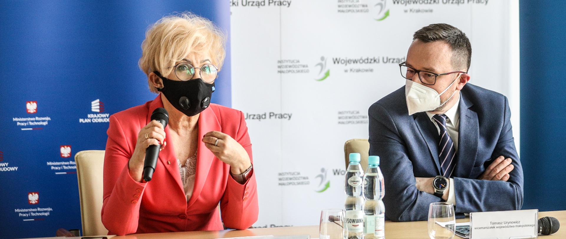 O zmianach na rynku pracy podczas konsultacji KPO w Krakowie mówiła wiceminister Iwona Michałek