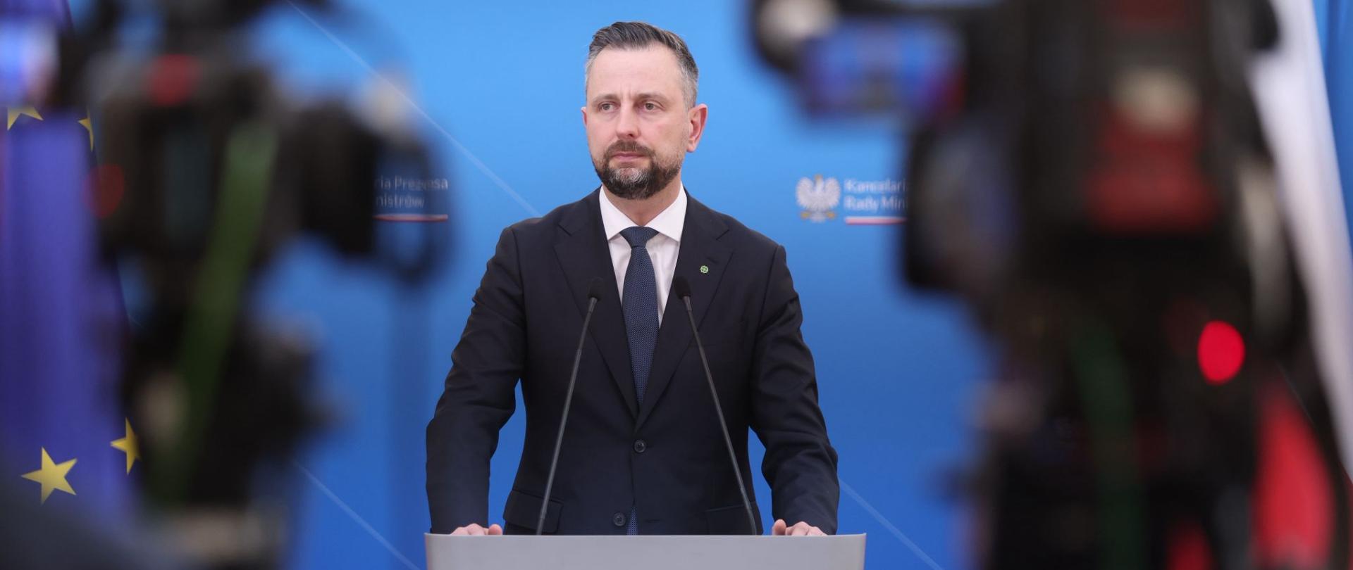 Konferencja Władysława Kosiniaka-Kamysza po Radzie Ministrów