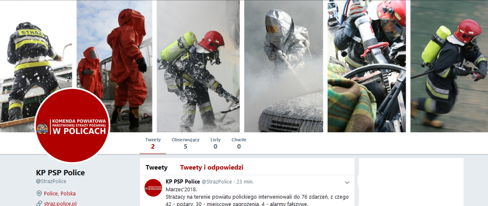 Oficjalny profil komendy na Twitter