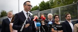 Minister infrastruktury Dariusz Klimczak w trakcie wypowiedzi
