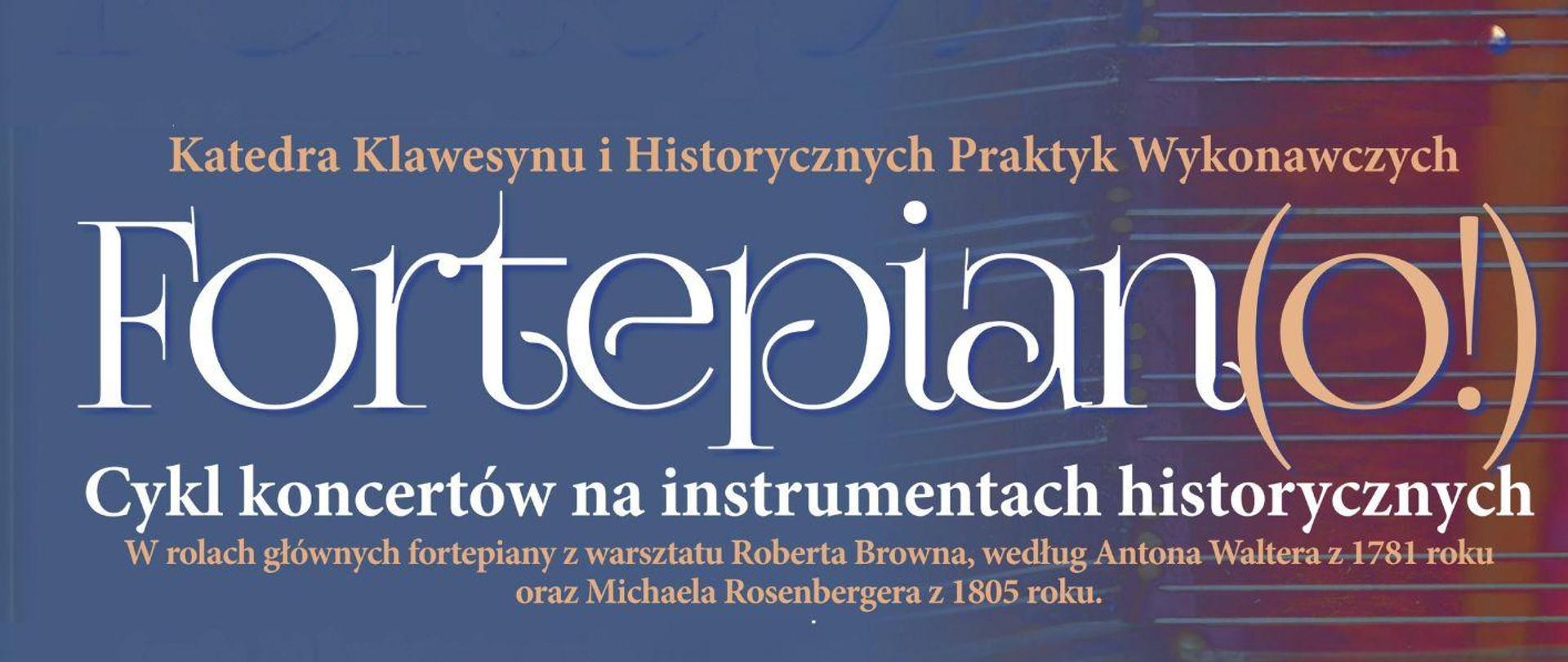 Plakat informacyjny dotyczący Koncertu Fortepiano odbywającego się w dniu 25.04.2024 r. w godz. 18.00.
