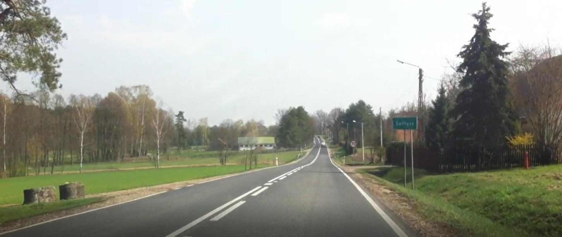 Odcinek DK45 pomiędzy końcem obwodnicy Praszki a granicą województwa