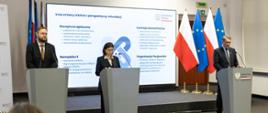 Zdjęcie z konferencji prasowej dotyczącej projektu nowelizacji ustawy refundacyjnej. 