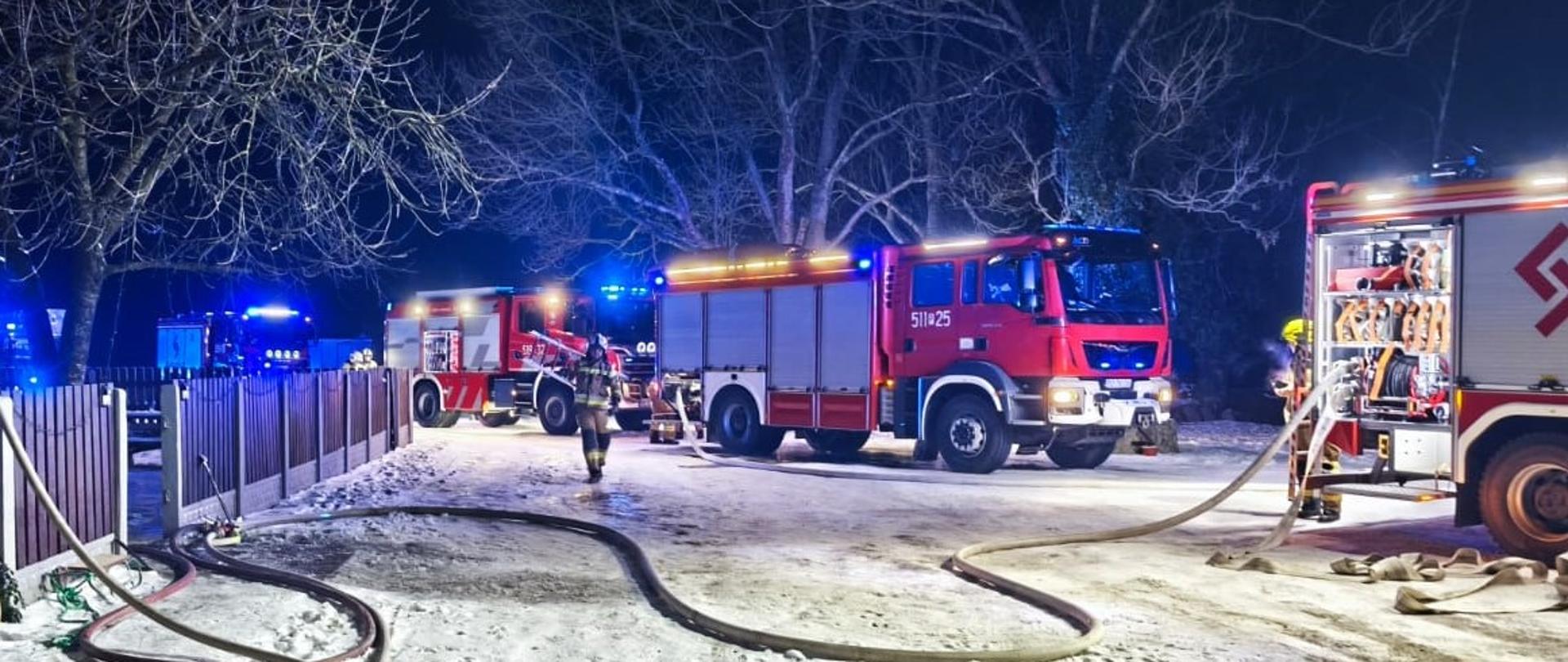 Działania ratownicze strażaków