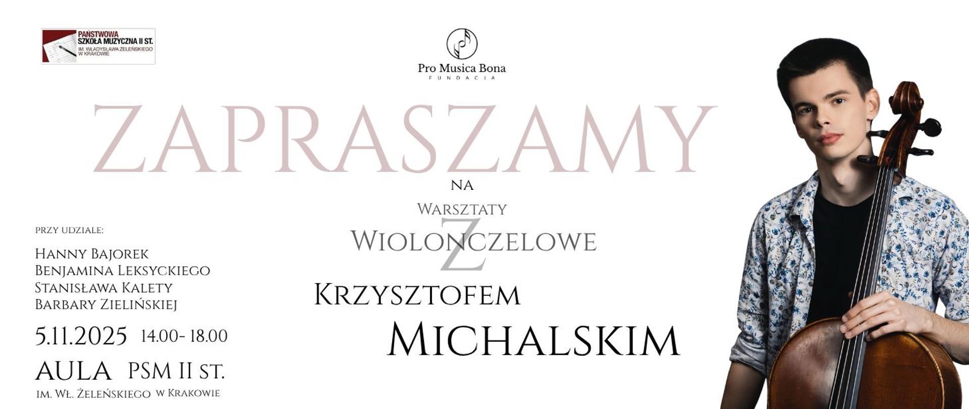 Warsztaty wiolonczelowe 5.1102025 Krzysztof Michalski grafika zdjęcie artysty