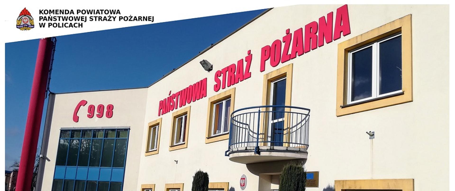 Budynek straży pozarnej.