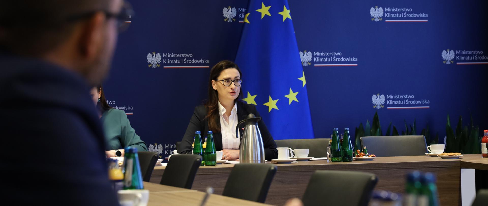 Wiceminister Małgorzata Golińska na pierwszym posiedzeniu Komitetu Sterującego ds. Krajowego Programu Ochrony Powietrza