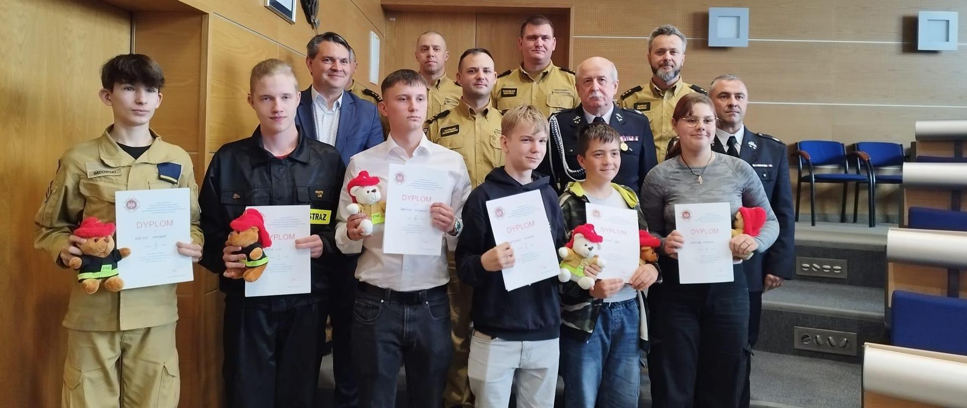 Eliminacje miejskie Ogólnopolskiego Turnieju Wiedzy Pożarniczej "Młodzież zapobiega pożarom"