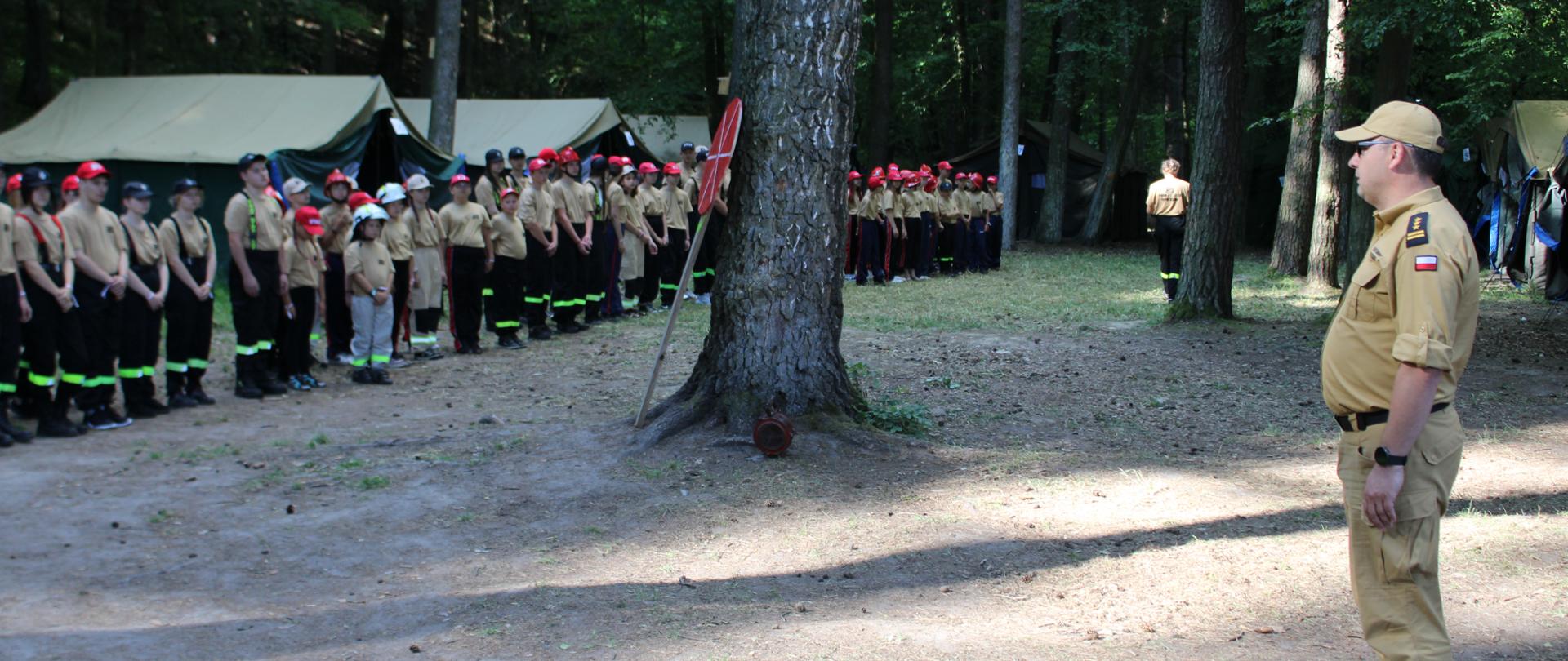 Rozpoczęcie obozu Młodzieżowych Drużyn Pożarniczych