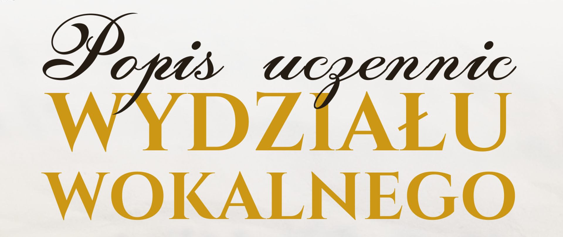 Plakat koncertu wokalnego w wykonaniu uczennic Szkoły Muzycznej I i II stopnia im. T.Szeligowskiego w Lublinie. Klasa śpiewu solowego prof. Marioli Zagojskiej i prof. Grzegorza Pazika. Przy fortepianie prof. Alesia Aleksandrowicz. W programie: Scarlatti, Caccini, Mozart, Czajkowski, Rachmaninow, Faure, Debussy, Moniuszko, Szymanowski, Karłowicz i i nni. Kremowe tło, z nutami, w centrum Tekst w kolorze czarnym i brązowym: Popis uczennic wydziału wokalnego, Na dole zdjęcie uczestników koncertu . Czwartek, 16 maja godz. 17.00 sala koncertowa. 
