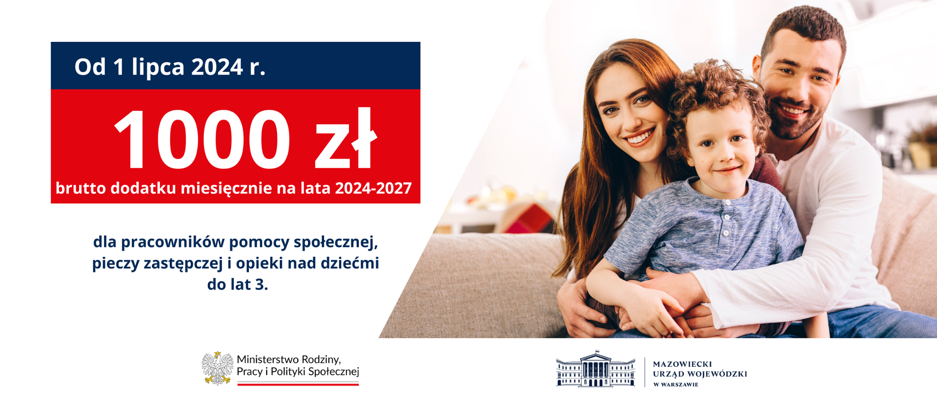 Rekordowe 10 mld zł dla pracowników pomocy społecznej, pieczy zastępczej i opieki nad dziećmi do lat 3. 