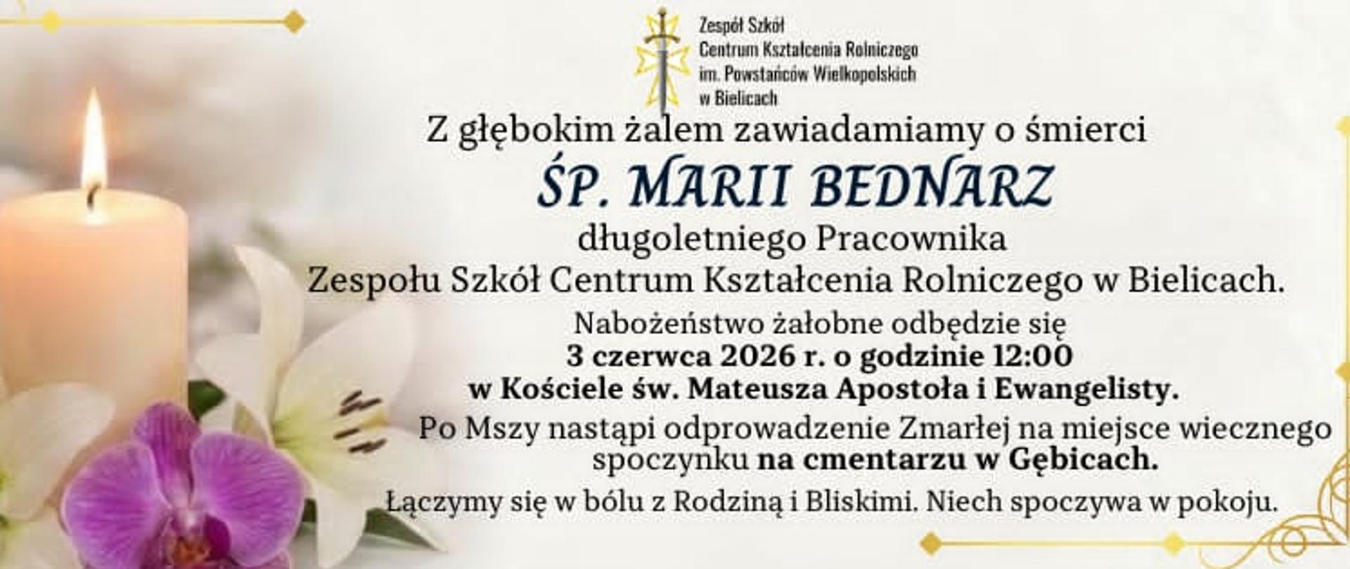 ŚP. Maria Bednarz