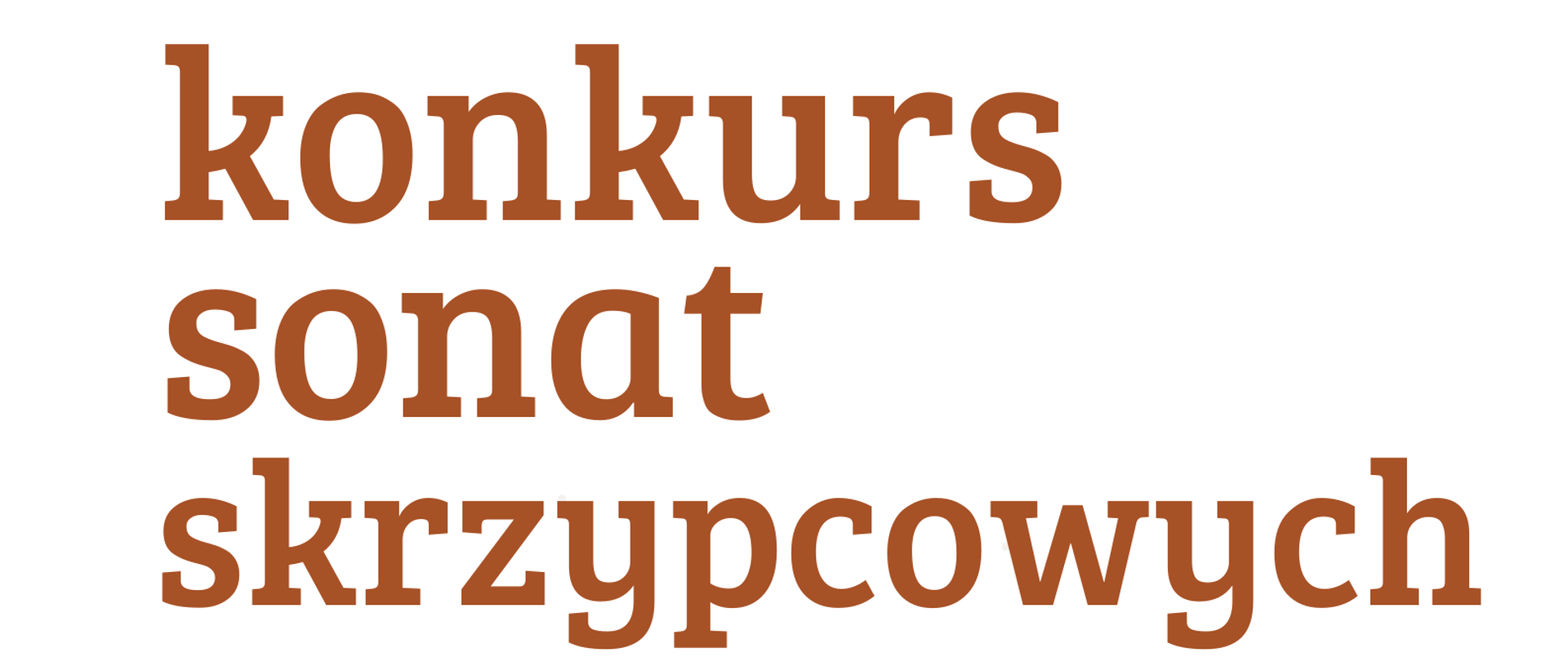 w lewym i prawym dolnym rogu grafika skrzypiec, w centralnej części informacje o terminie i miejscu konkursu, całośc na jasnym tle
