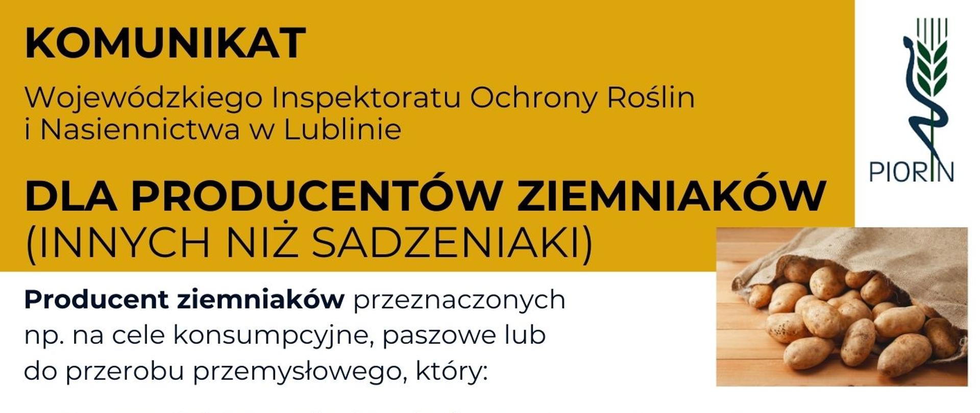 Producenci ziemniaków 2026