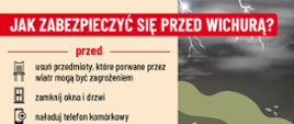 Bezpieczeństwo w czasie burz i silnych wiatrów