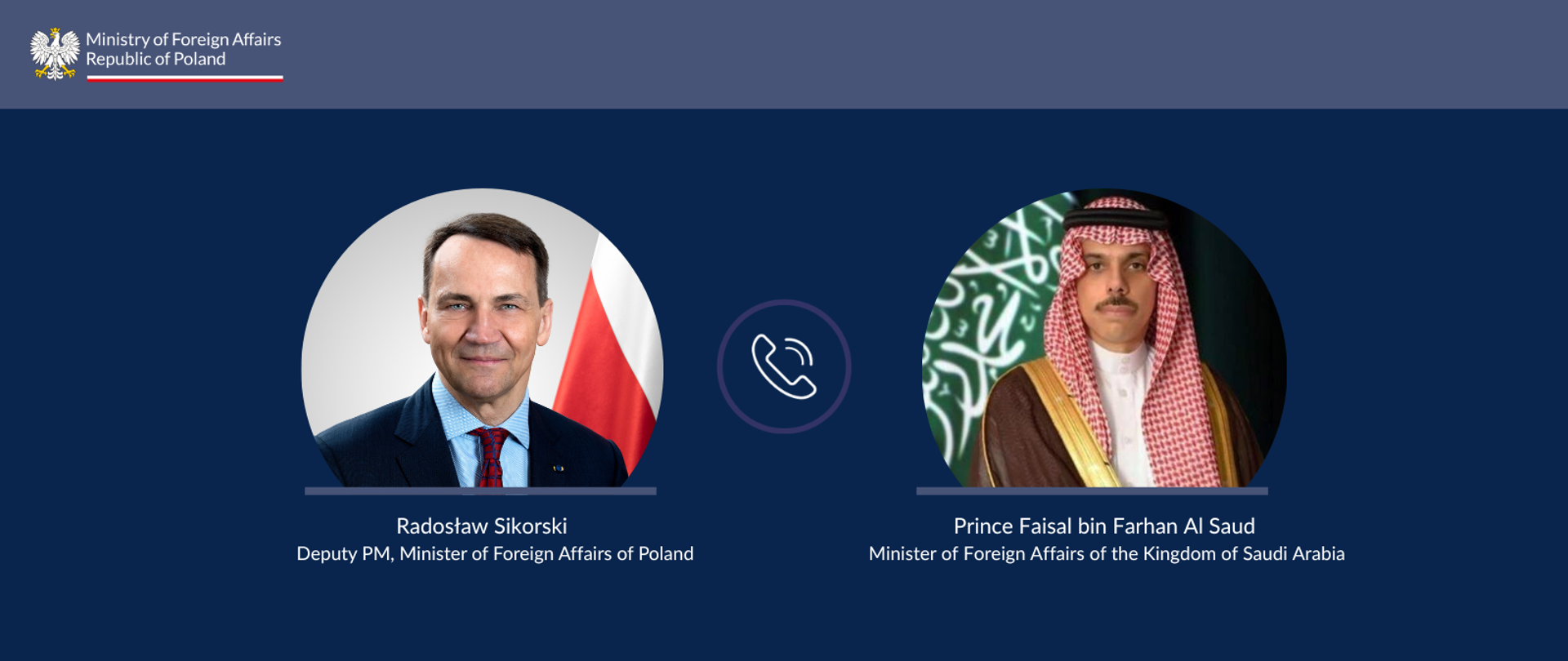 Heads of diplomacy of Poland and Saudi Arabia discuss security in Middle East
