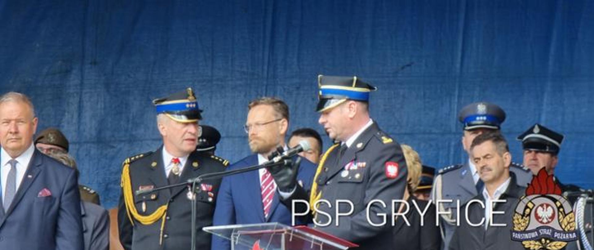 Przemówienie Komendanta Powiatowego - Powitanie gości