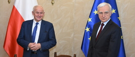 Minister Energii Krzysztof Tchórzewski i Pełnomocnik Rządu ds. Strategicznej Infrastruktury Energetycznej Piotr Naimski