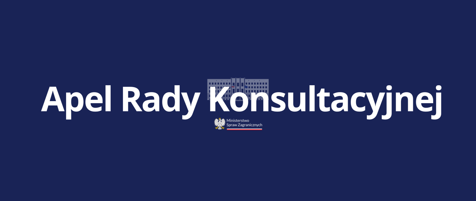 Apel Rady Konsultacyjnej 