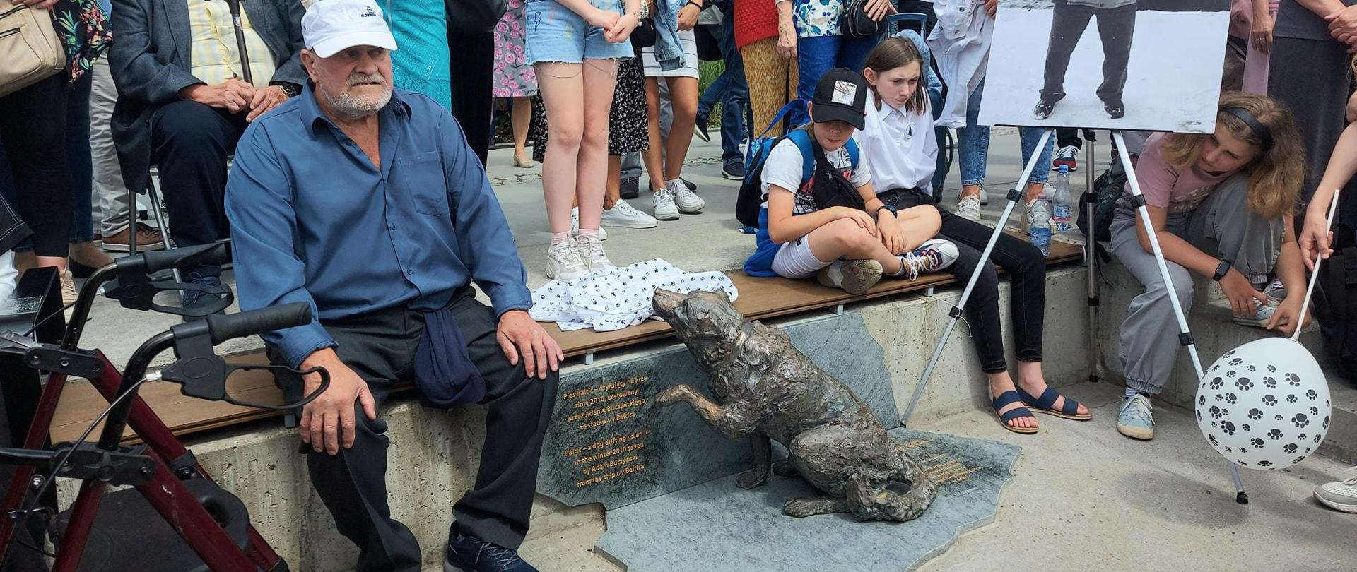 Odsłonięcie rzeźby psa Balnica - Gdynia 24.06.2024, fot. Ewa Manuszewska