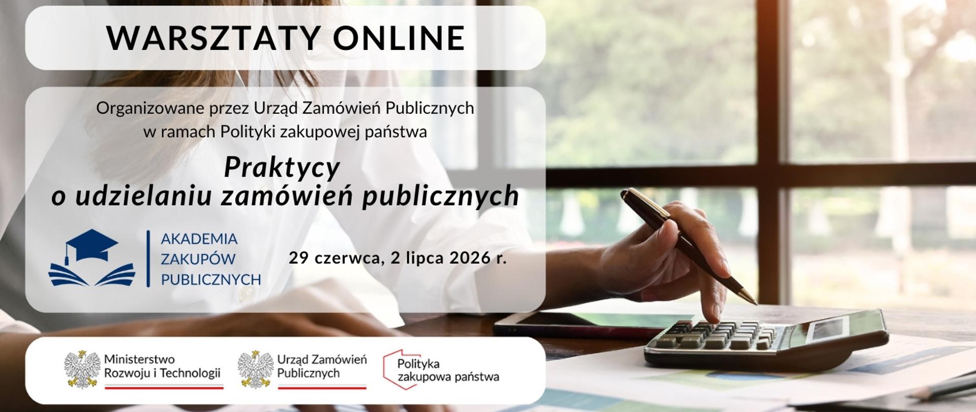 Warsztaty online – Pierwsze kroki w zamówieniach publicznych