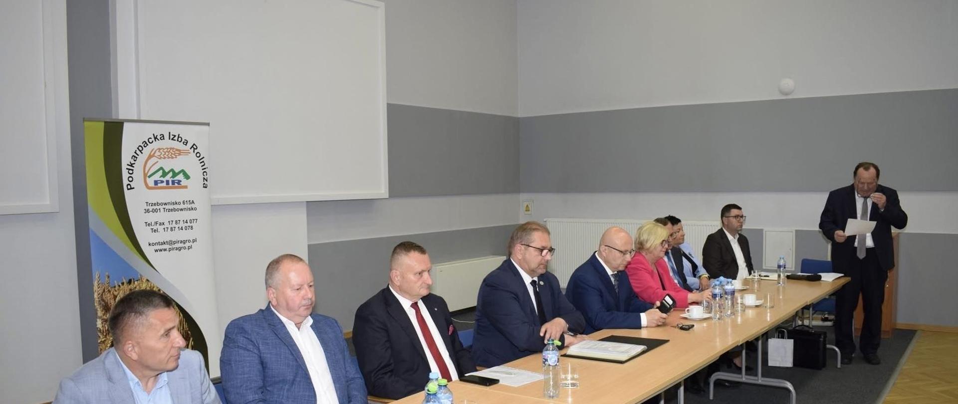 Uczestnicy spotkania Podkarpackiej Izby Rolniczej