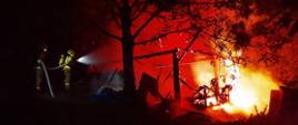 Dziewięć zastępów straży pożarnej gasiło dzisiejszej nocy pożar drewnianego budynku mieszkalnego w Czańcu.

