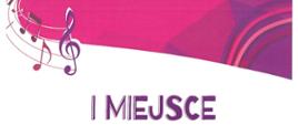 Dyplom pierwszego Miejsca Leny Ptaszyńskiej w czterdziestym czwartym Ogólnopolskim Festiwalu Piosenki Dziecięcej i Młodzieżowej imienia Tadeusza Paprotnego w Rybniku dnia szesnastego maja dwa tysiące dwudziestego szóstego roku