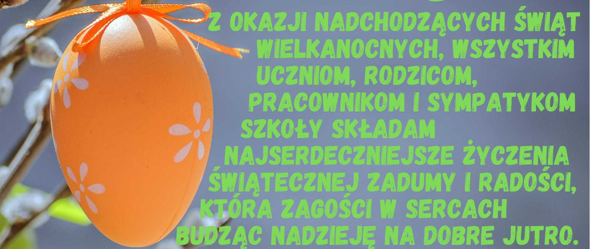 Kartka świąteczna z życzeniami - Wielkanoc 2023