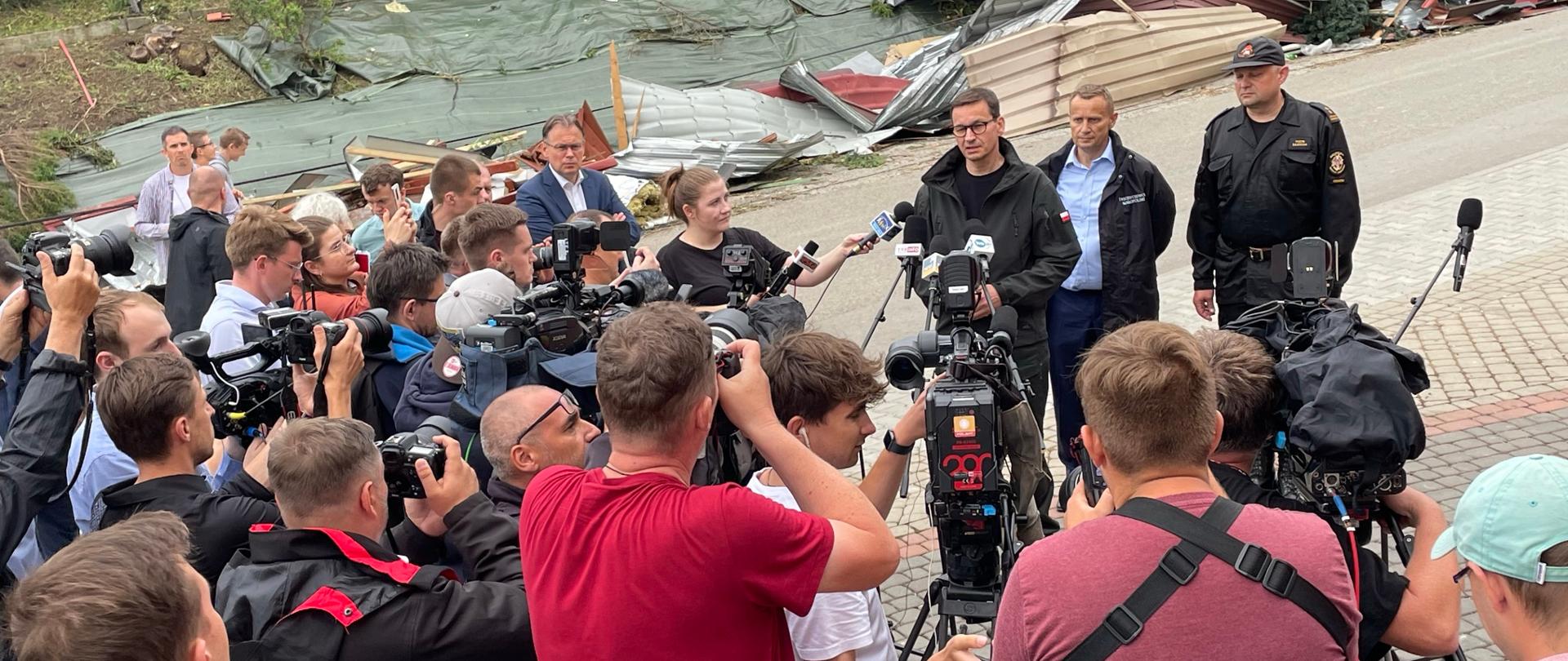 Premier Mateusz Morawiecki w Librantowej