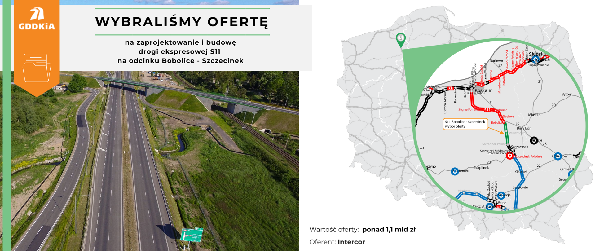 S11 Bobolice - Szczecinek - wybór oferty