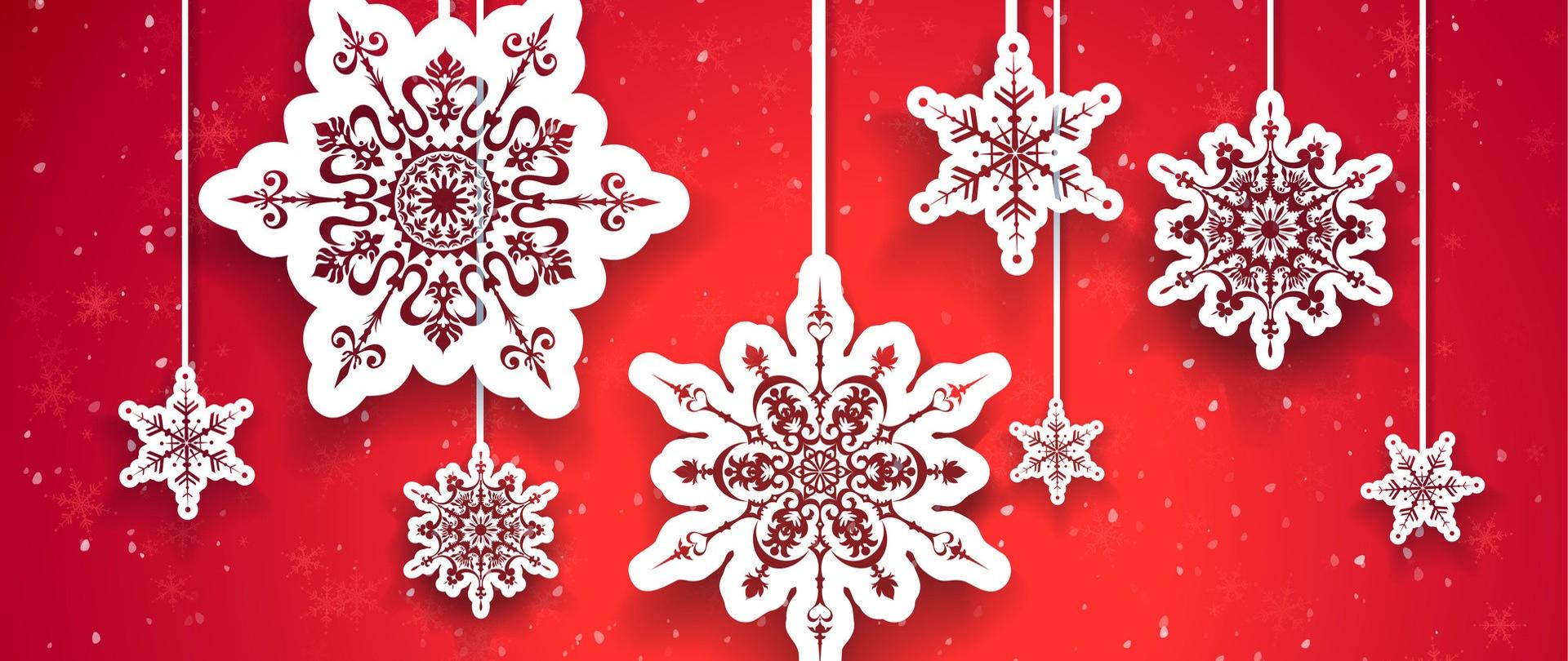 Wesołych świąt 2021 na czerwonym tle 2