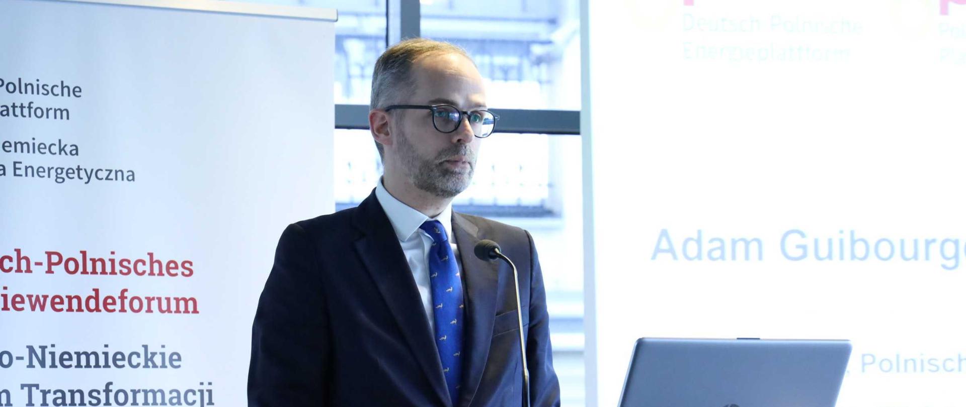 Wiceminister klimatu i środowiska Adam Guibourgé-Czetwertyński