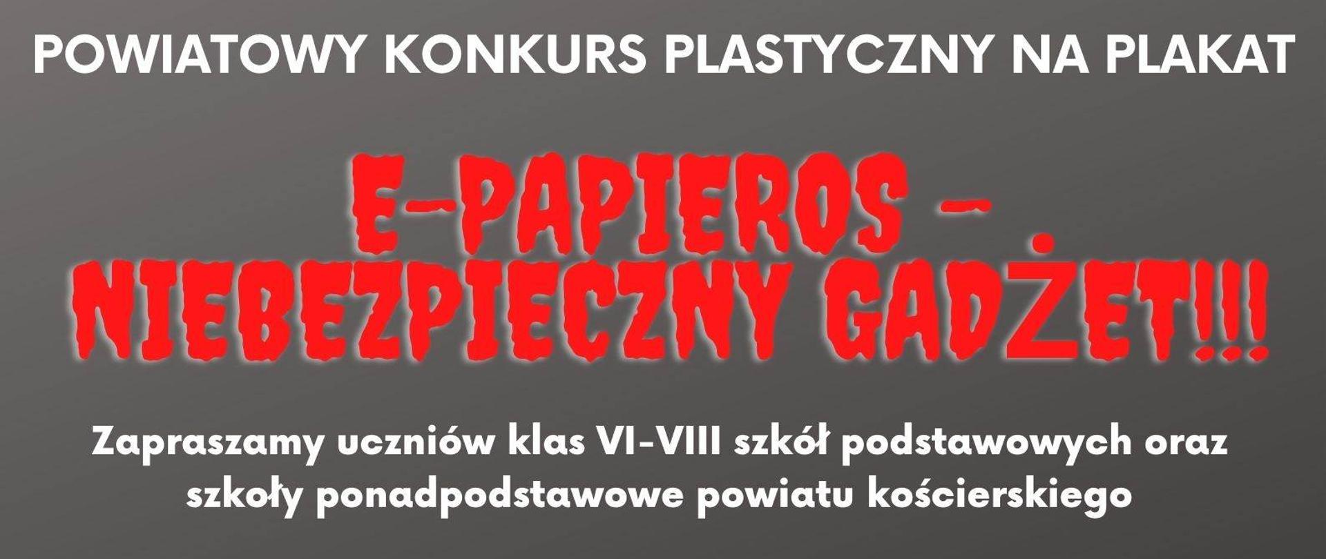 Plakat e-papierosy