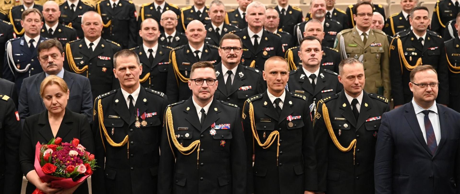 Uroczysta zbiórka w Komendzie Powiatowej Państwowej Straży Pożarnej w Brzesku