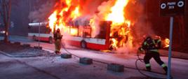 pożar autobusu 2
