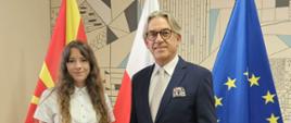  Г-ѓа Ќиборовска беше примена од Ополномоштен Министер Мариуш Бримаора