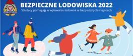 Plakat akcji Bezpieczne lodowiska 2022