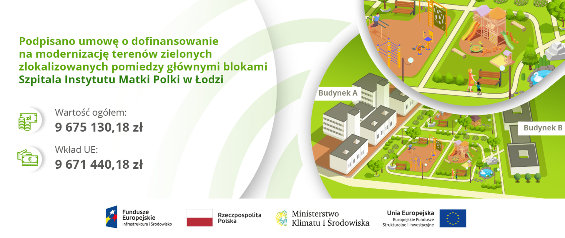 Projekt modernizacji terenów zielonych Szpitala Instytutu „Centrum Zdrowia Matki Polki” w Łodzi