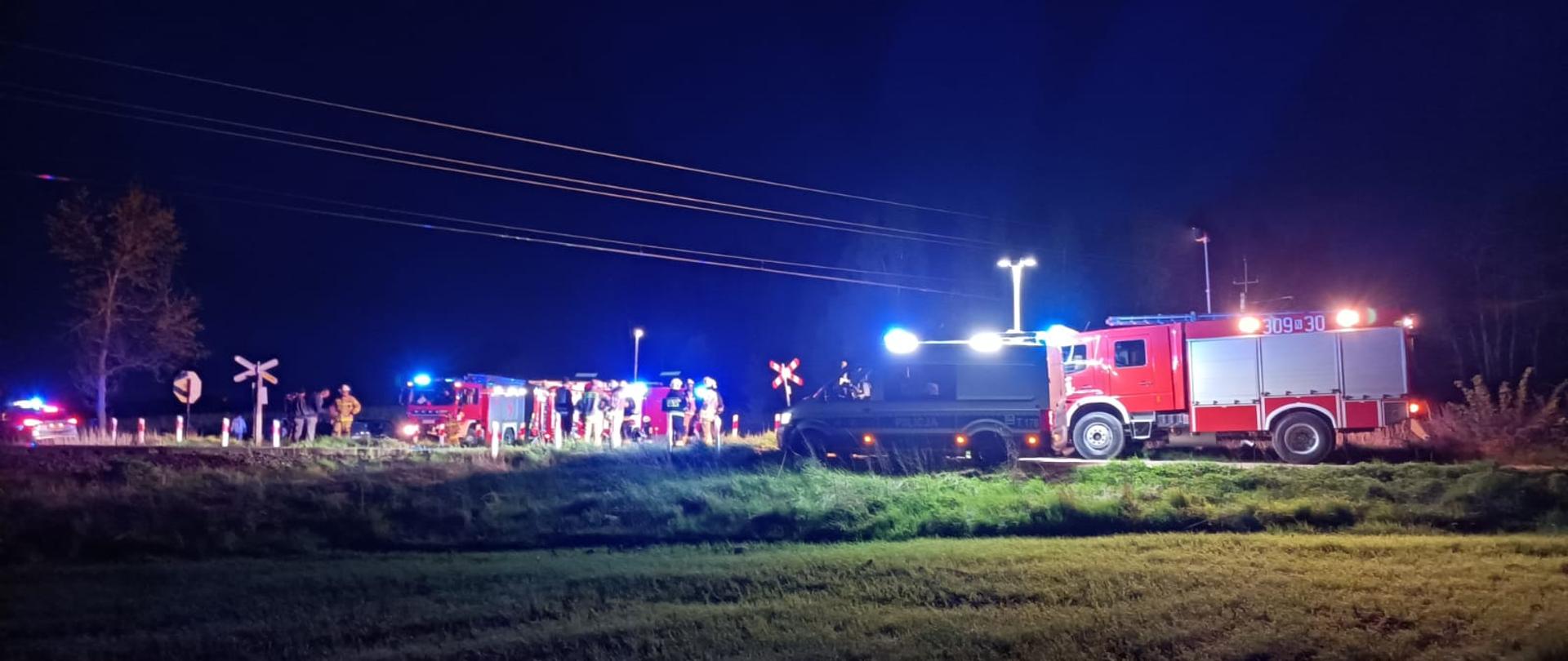 Wypadek na przejeździe kolejowym między miejscowościami Godki a Porbady