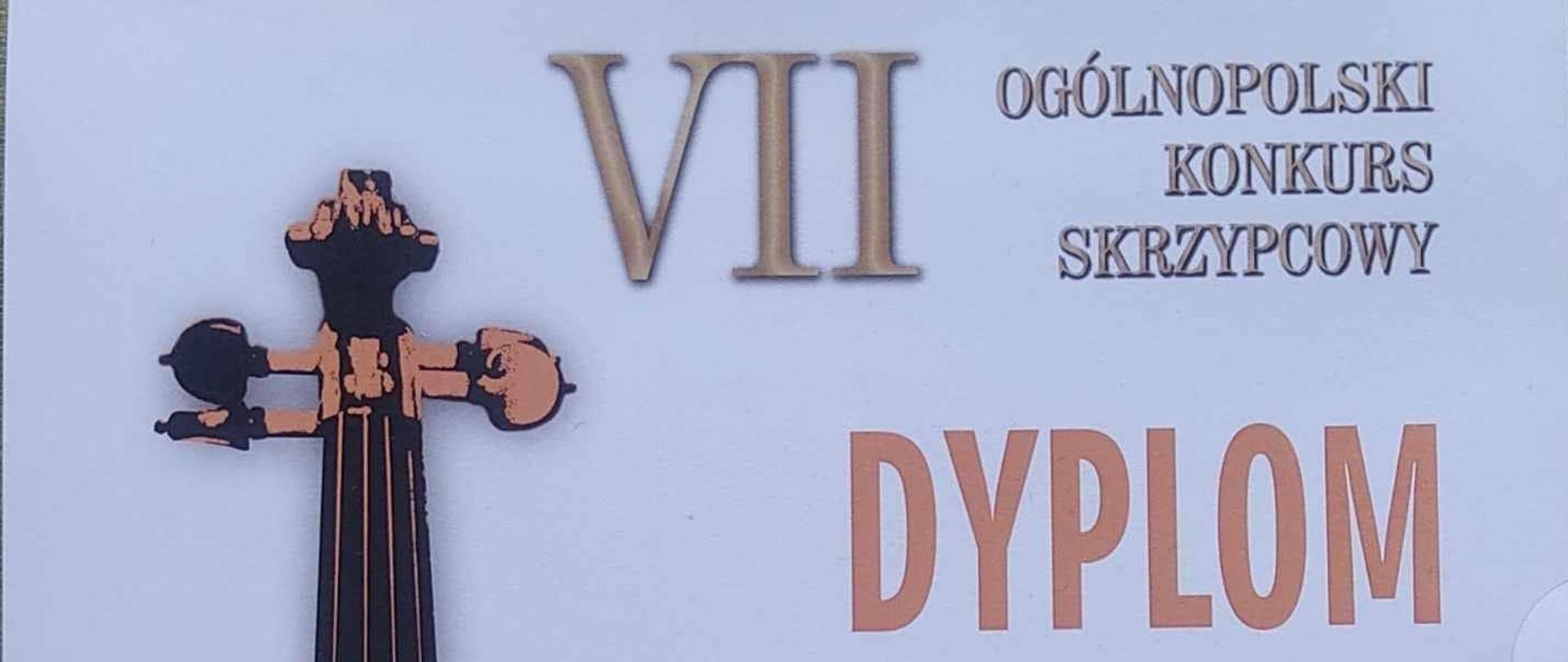 VII Ogólnopolski Konkurs Skrzypcowy w Toruniu - dyplom za zajęcie III miejsca dla Marty Grubich