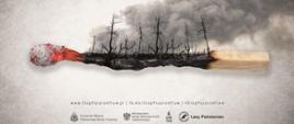Plakat kampanii społecznej Państwowej Straży Pożarnej „Stop Pożarom Traw”
