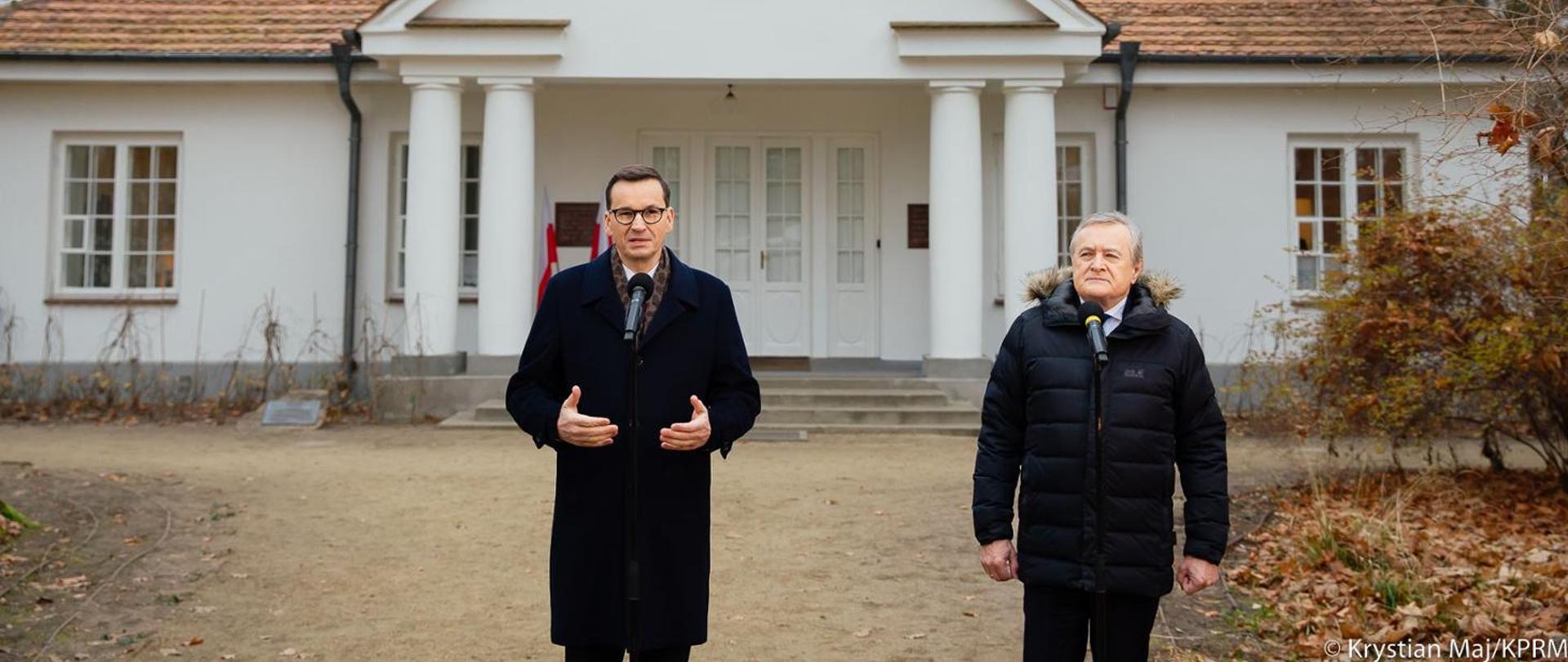 Premier Mateusz Morawiecki i wicepremier Piotr Gliński ogłosili Rządowy Program Odbudowy Zabytków