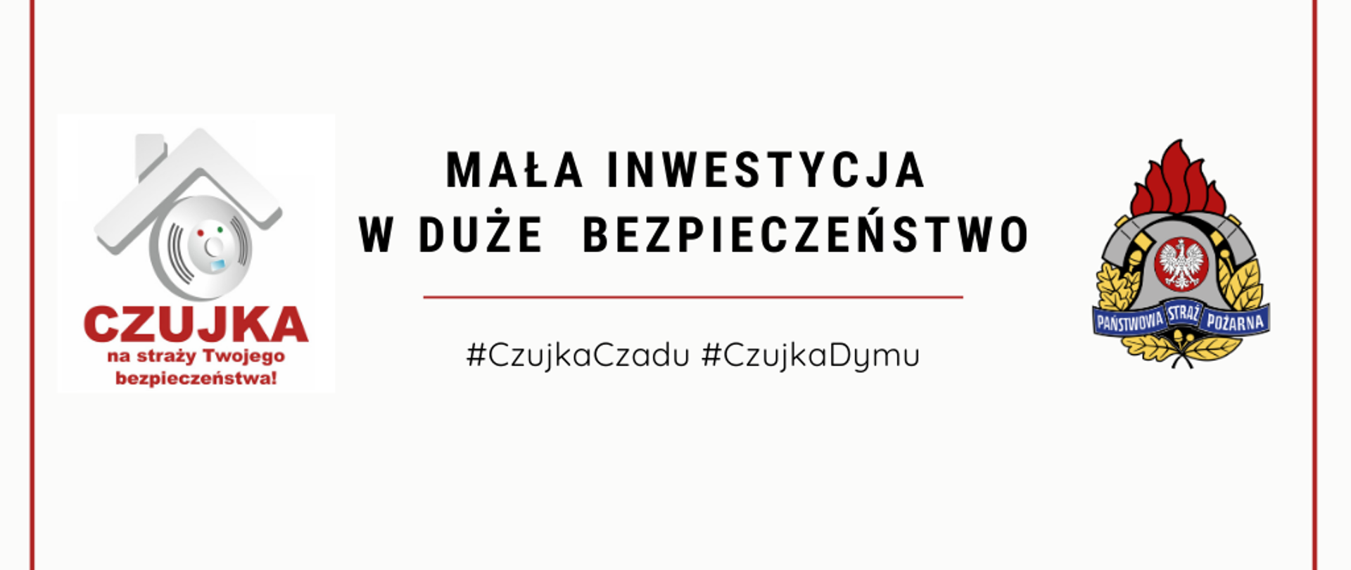 Na zdjęciu logotyp akcji: Mała inwestycja w duże bezpieczeństwo