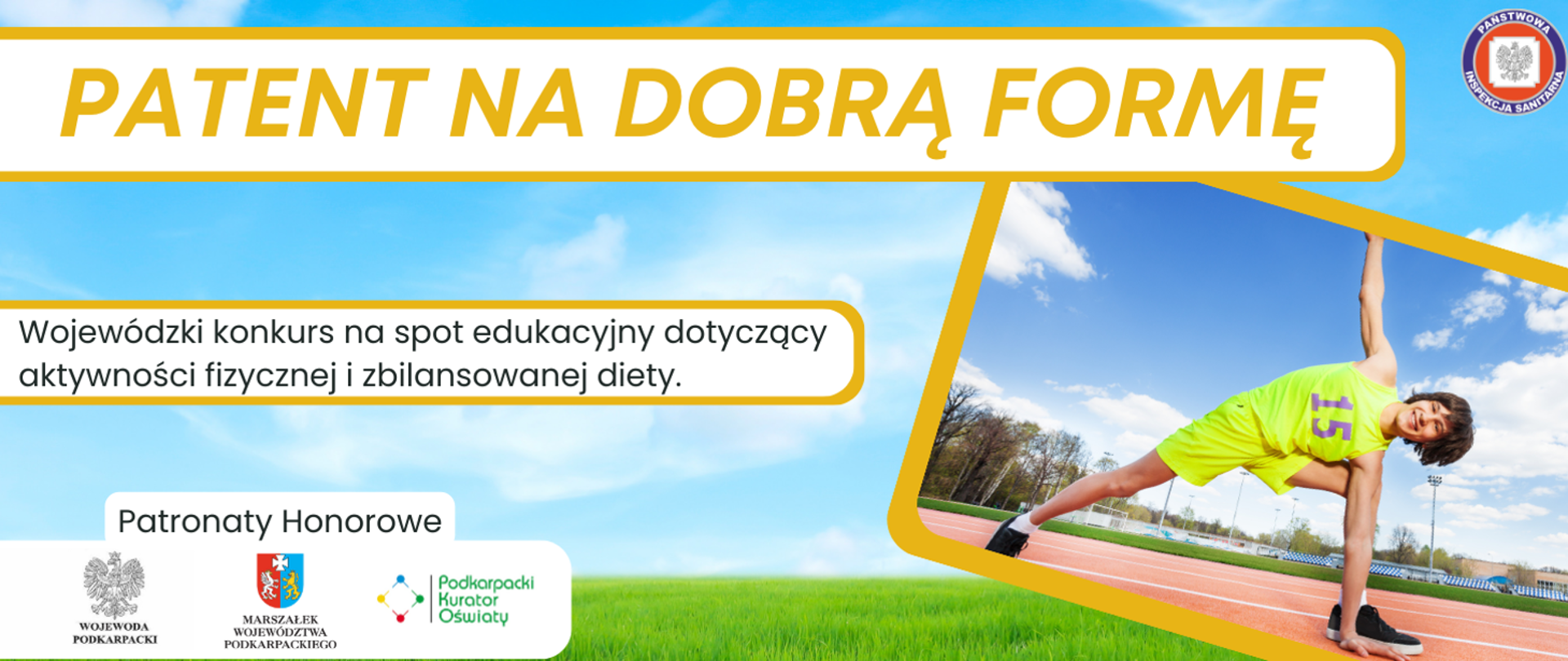 Plakat Wojewódzki_konkurs_na_spot_edukacyjny_pt_Patent_na_dobrą_formę