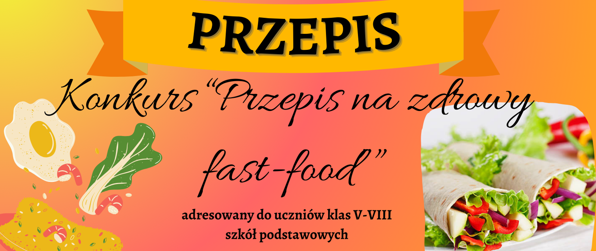 Logo konkursu "Przepis na zdrowy fast-food"