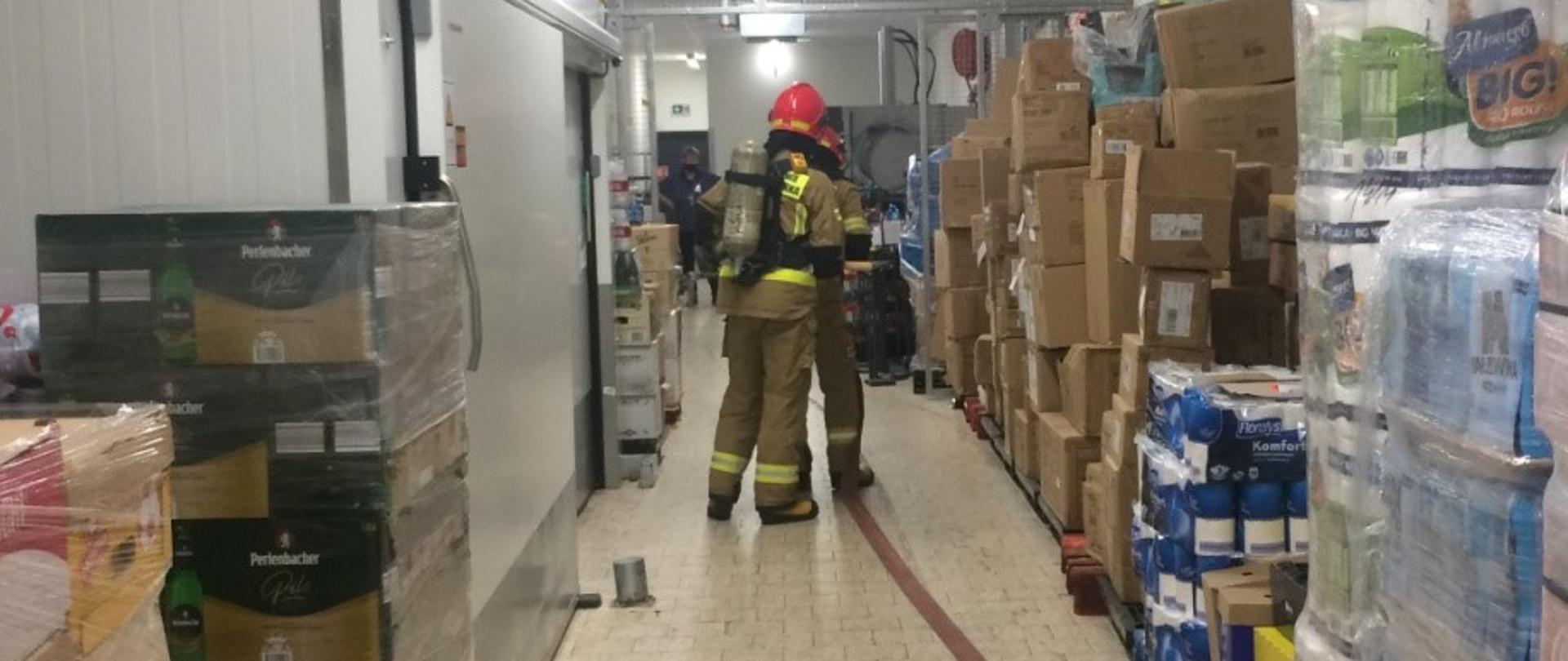 Ćwiczenia zmianowe na terenie sklepu LIDL